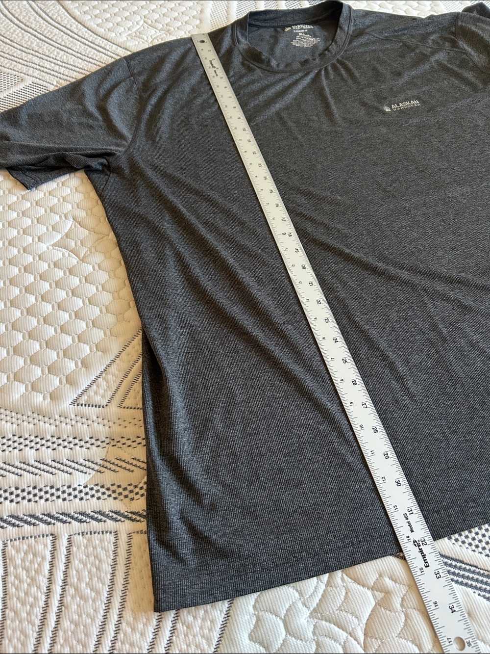 Men's AKHG Gray Moisture-Wicking Crew T-Shirt 3XL - Picture 5 of 6